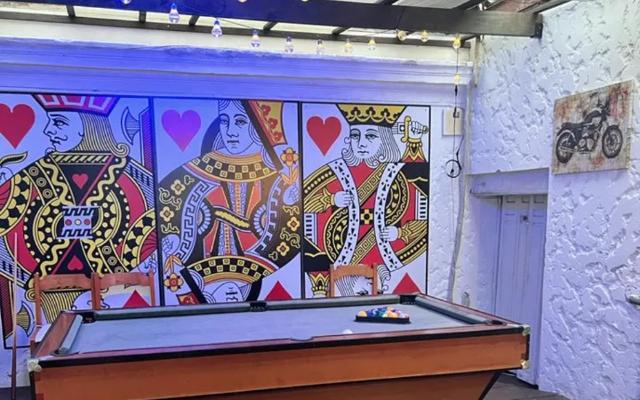 área de juegos y pool - salón de fiestas Casa del Ángel